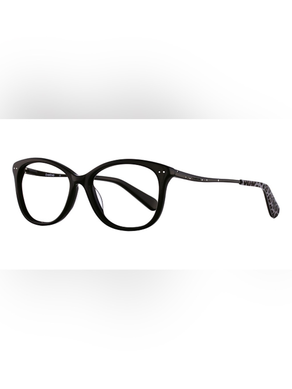 bebe Black Women's Cat-Eye Glasses